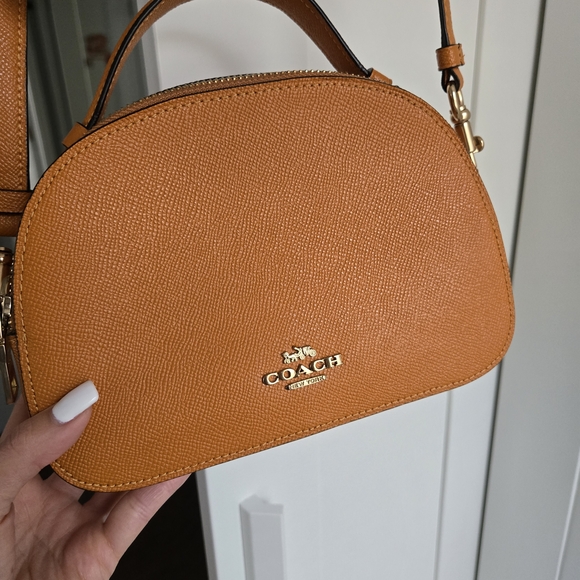 Coach Serena Mini Leather Crossbody Bag - Picture 2 of 8